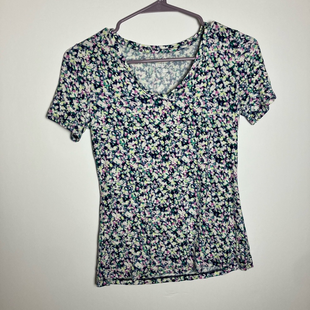 Apt. 9 Multicolor Floral Short Sleeve Top